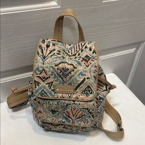 Sakroots Multicolor Patterned Backpack 10x8”